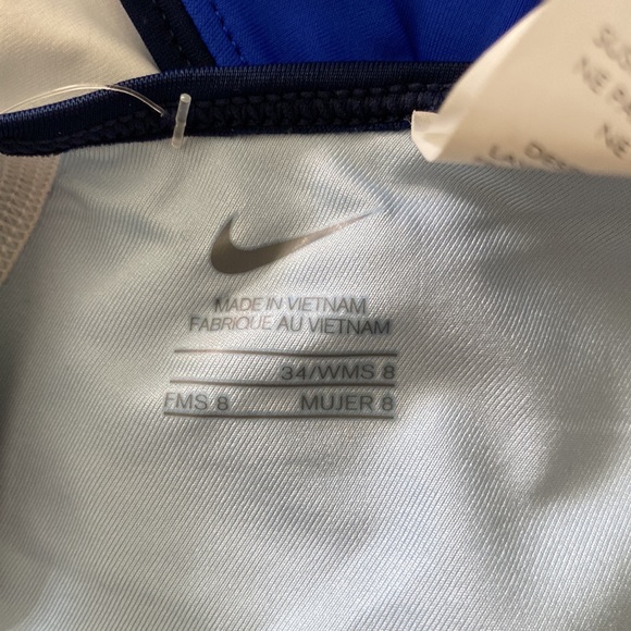 Nike Swimsuit Size 34/Wms8 Brand New! Royal Blue/White NWT - Picture 7 of 9